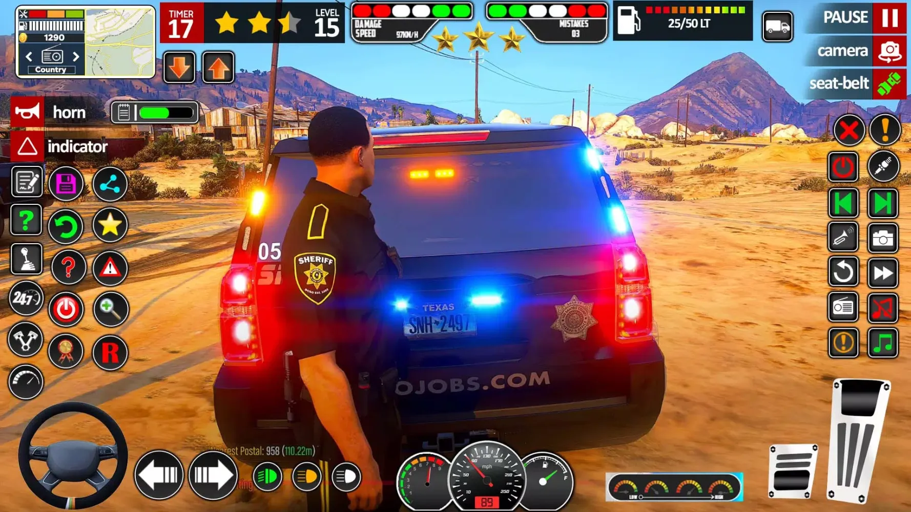 Capturas de tela do Police Car Games: Police Chase