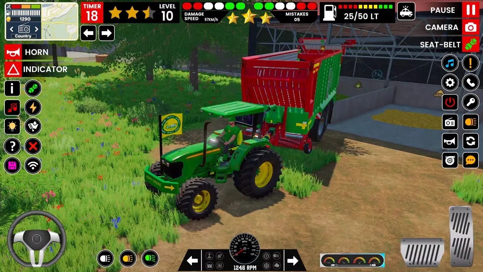Tractor Farming Games Offline स्क्रीनशॉट