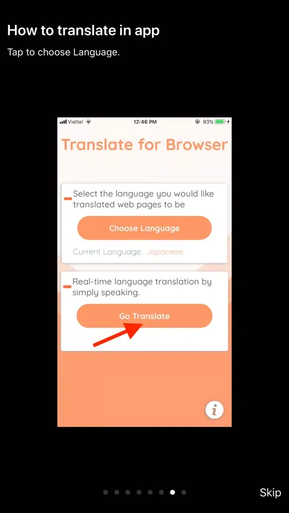 Language Translator Browser スクリーンショット