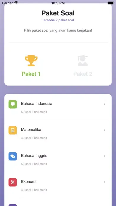 Capturas de pantalla de Ujian SMA IPS