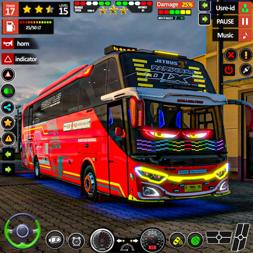 Hill Bus Driving Bus Game 3D