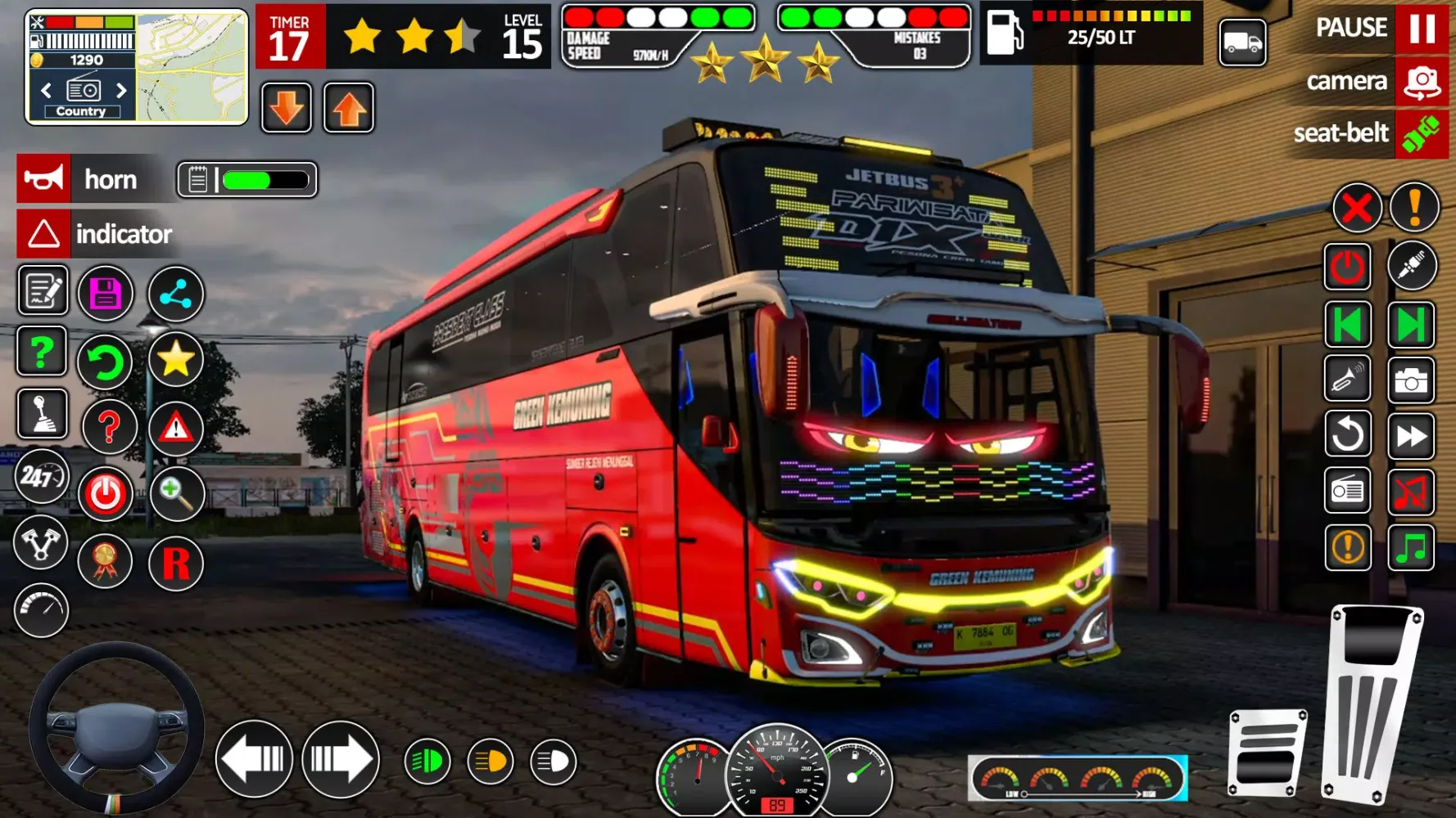 Hill Bus Driving Bus Game 3D Screenshots