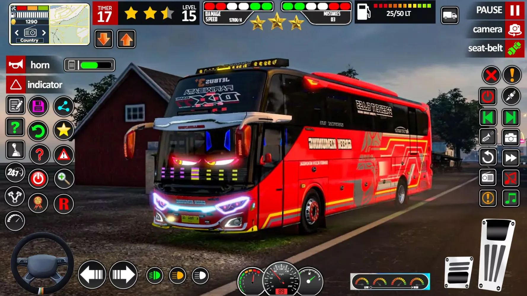 Hill Bus Driving Bus Game 3D Screenshots