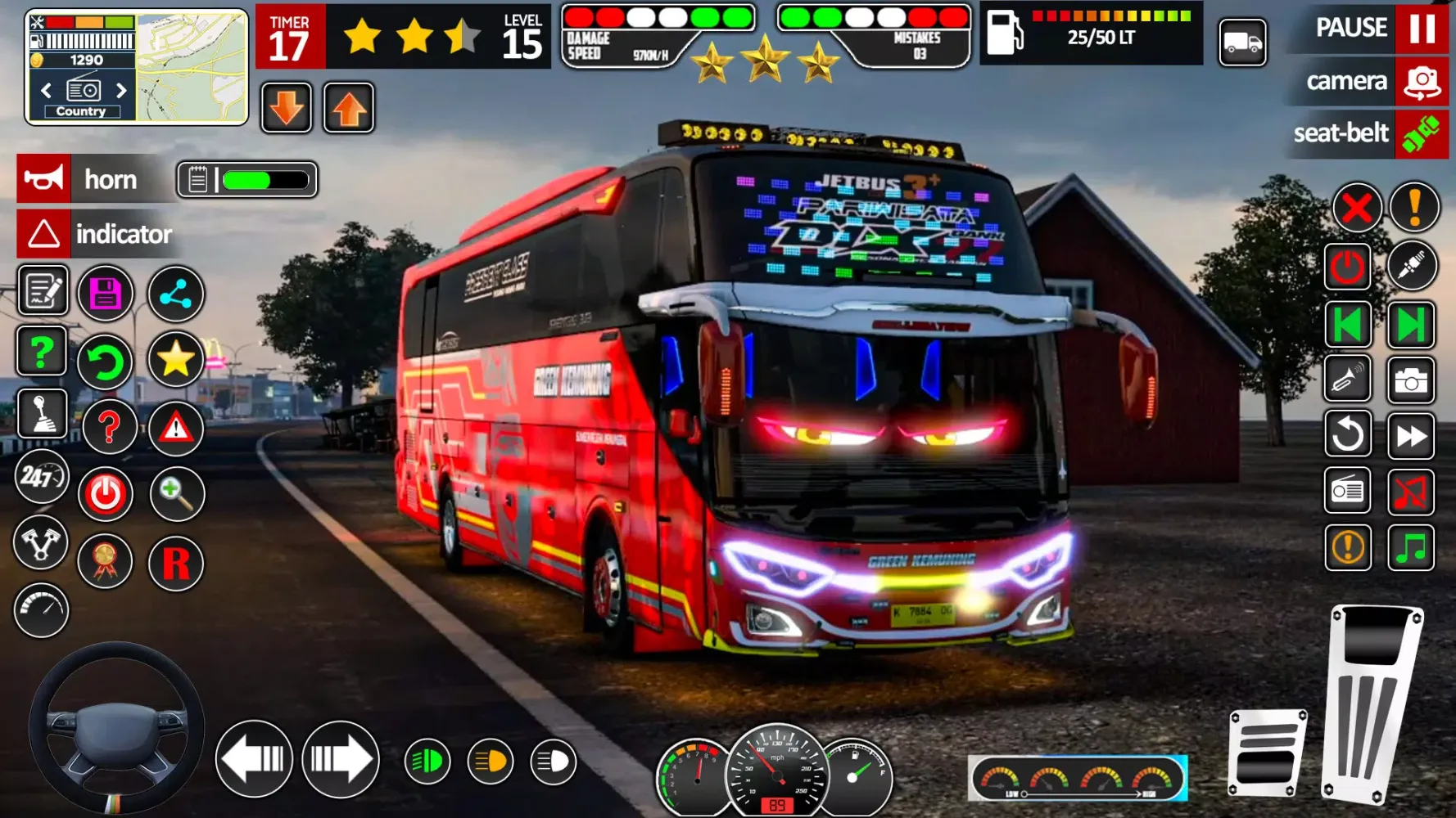 Hill Bus Driving Bus Game 3D Screenshots