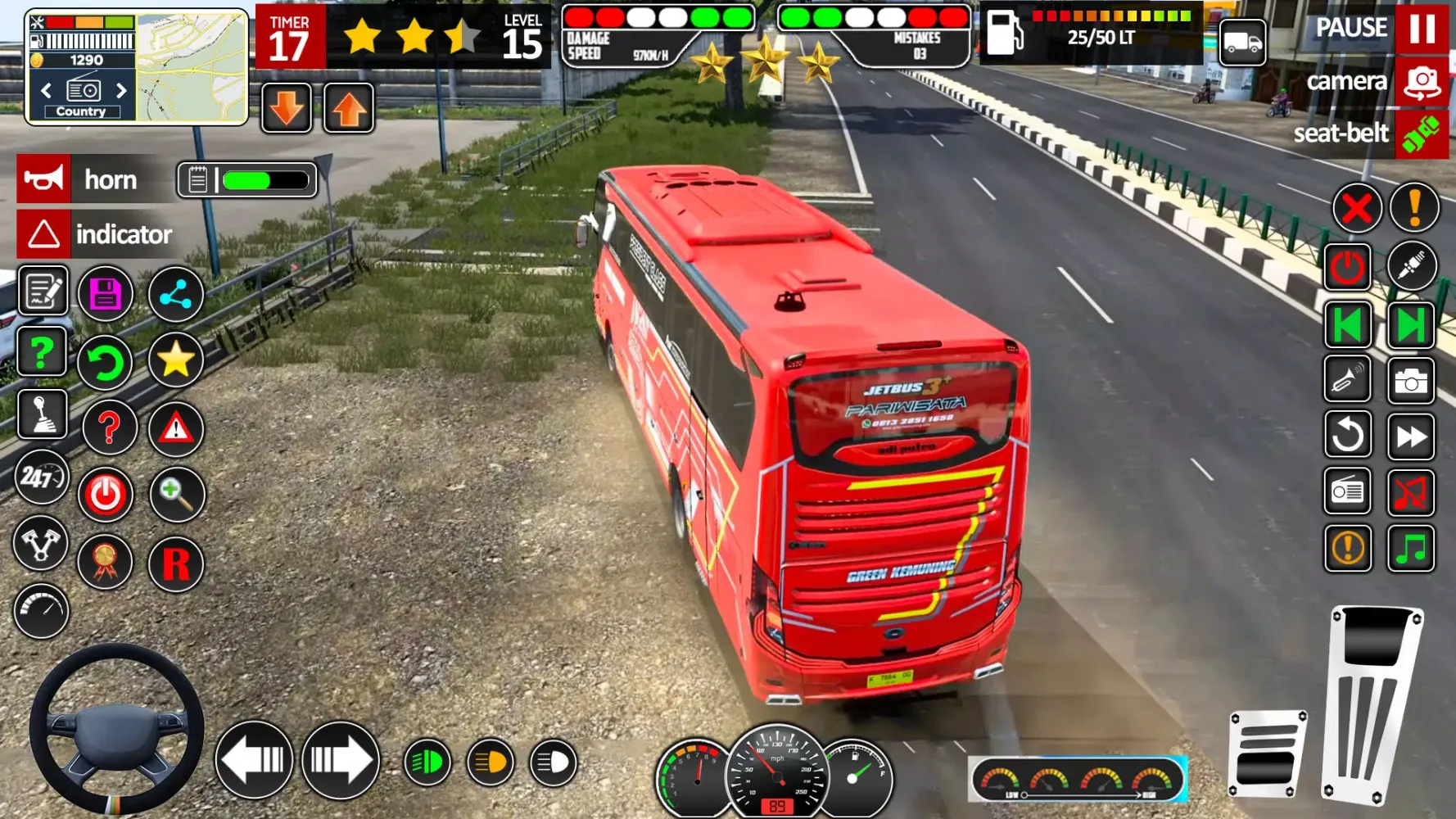 Hill Bus Driving Bus Game 3D Screenshots