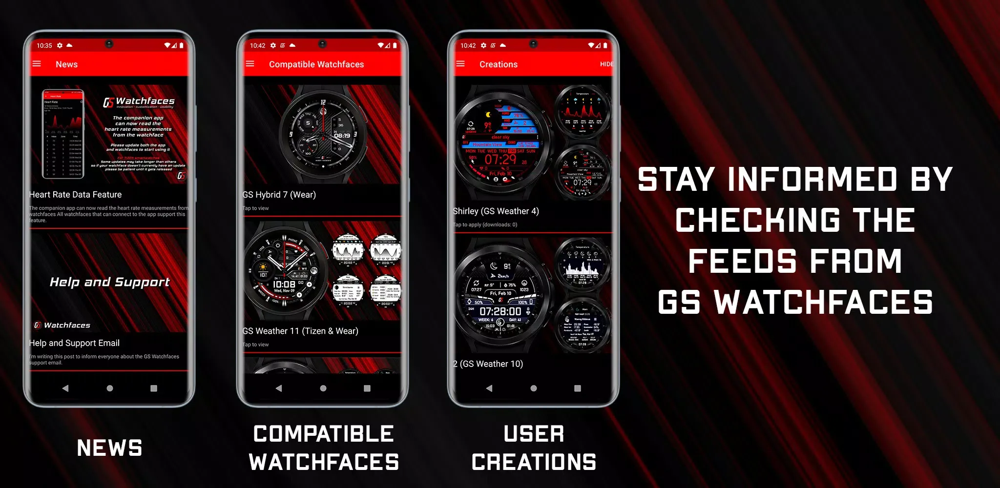GS Watchfaces スクリーンショット