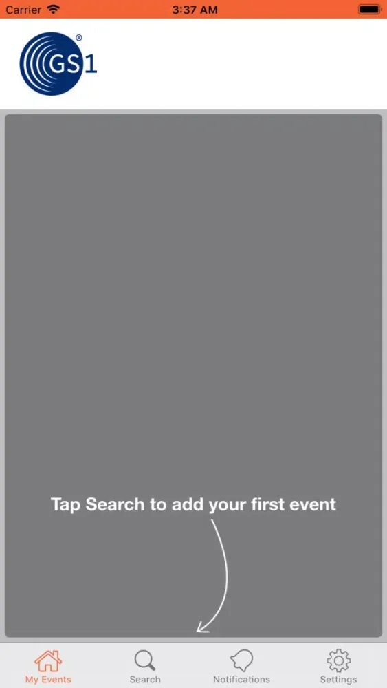 Screenshot di GS1 Global Events
