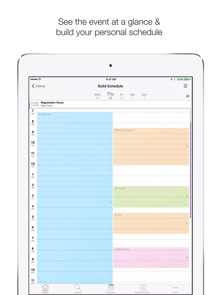 GSA Meetings iPad  Ekran Görüntüleri