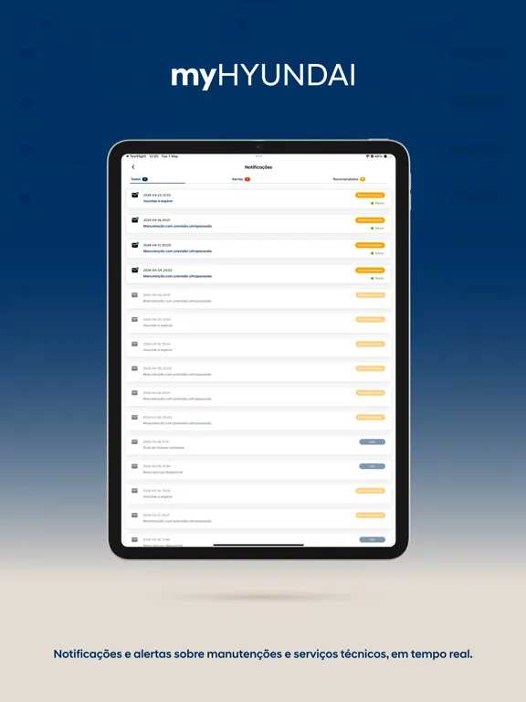 myHYUNDAI iPad  سکرین شاٹس