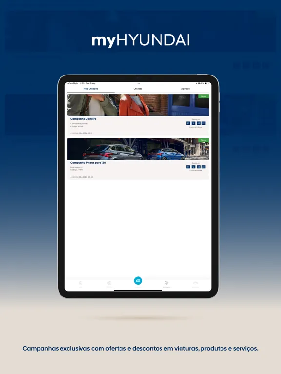 myHYUNDAI iPad  سکرین شاٹس