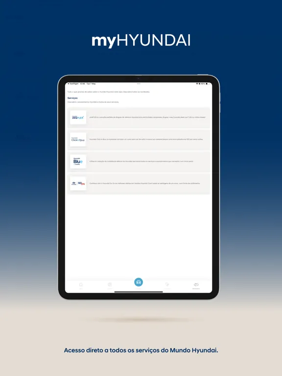 myHYUNDAI iPad  سکرین شاٹس