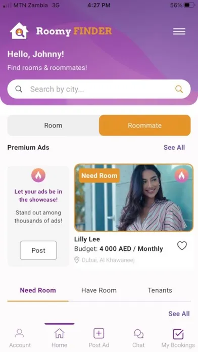 Roomy Finder Screenshots