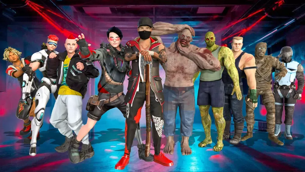 Capturas de tela do King Of Street Fighting Games