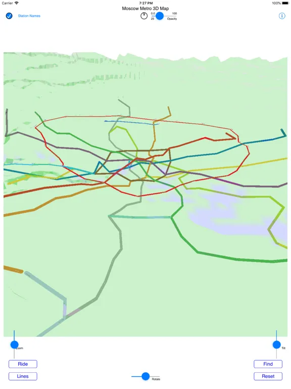 Moscow Metro 3D Map iPad  سکرین شاٹس
