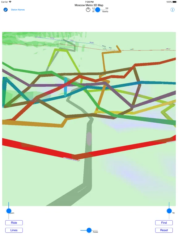 Moscow Metro 3D Map iPad  سکرین شاٹس