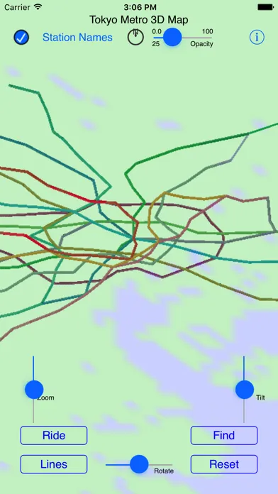 Tokyo Subway 3D Map 스크린샷