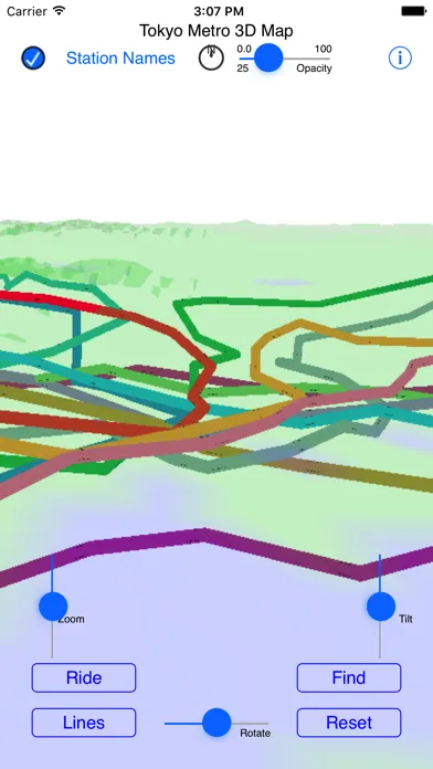 Tokyo Subway 3D Map 스크린샷