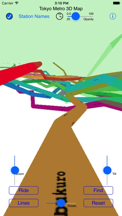 Tokyo Subway 3D Map 스크린샷