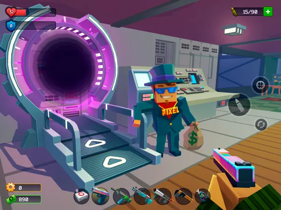 Tangkapan skrin Pixel Combat: Zombie Games 3-D iPad 