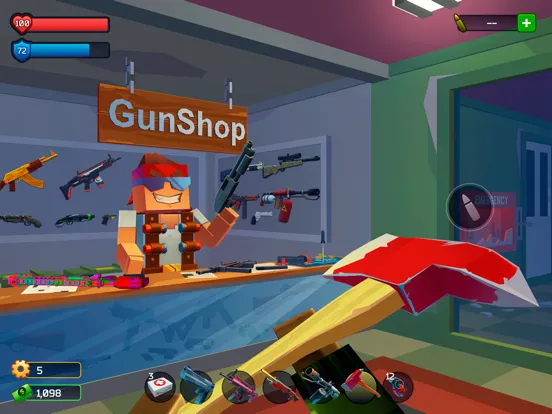 Tangkapan skrin Pixel Combat: Zombie Games 3-D iPad 