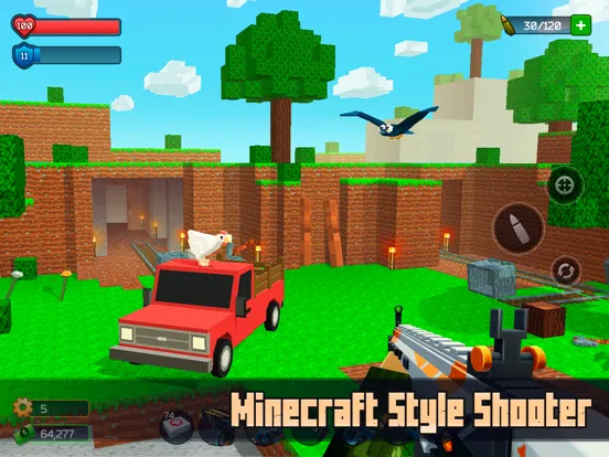 Tangkapan skrin Pixel Combat: Zombie Games 3-D iPad 
