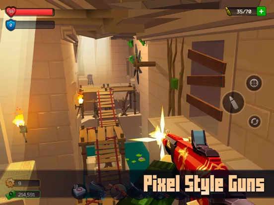 Tangkapan skrin Pixel Combat: Zombie Games 3-D iPad 