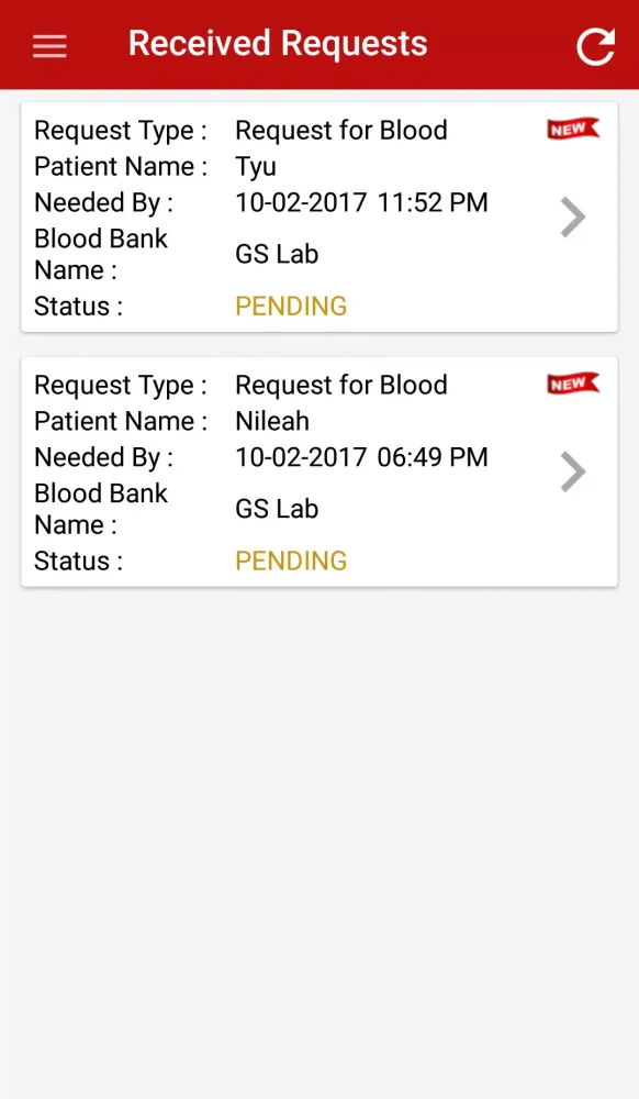 Tangkapan layar Donor on Call