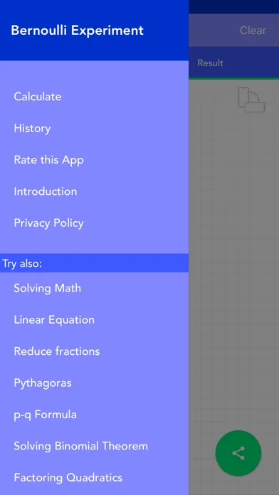 Zrzuty ekranu Bernoulli Experiment