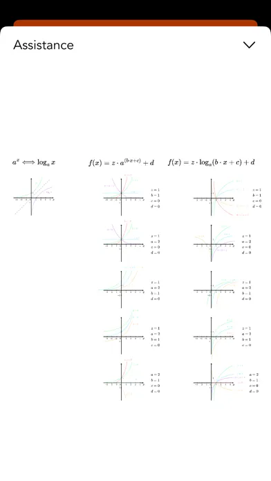 Captures d'écran de Power and Logarithmic function