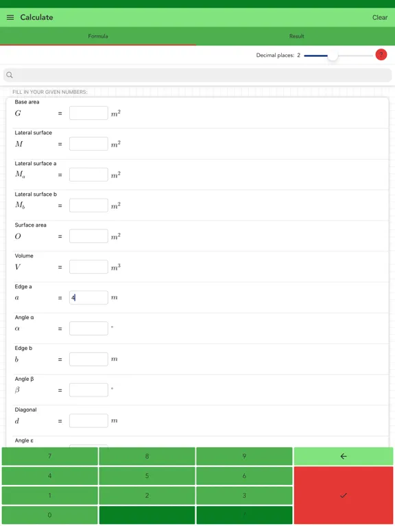 Pyramid Calculator Pro iPad  Screenshots