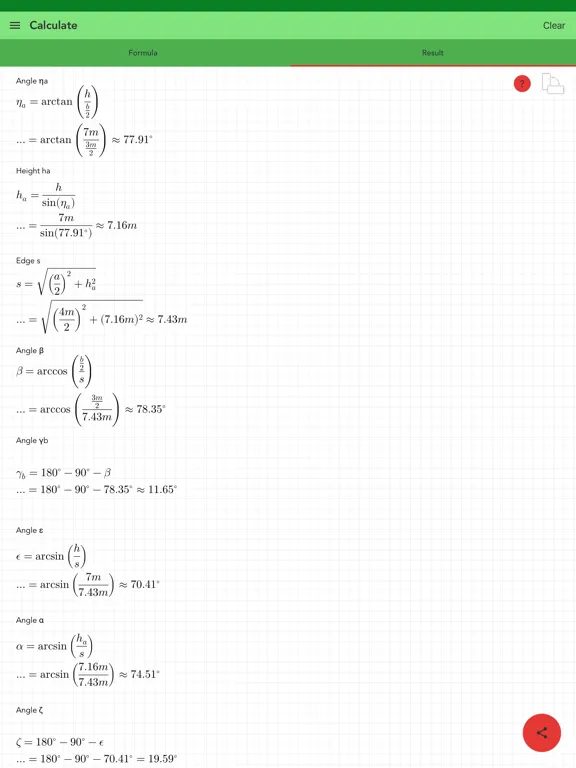 Pyramid Calculator Pro iPad  Screenshots