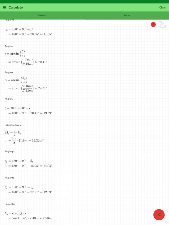 Pyramid Calculator Pro iPad  Screenshots
