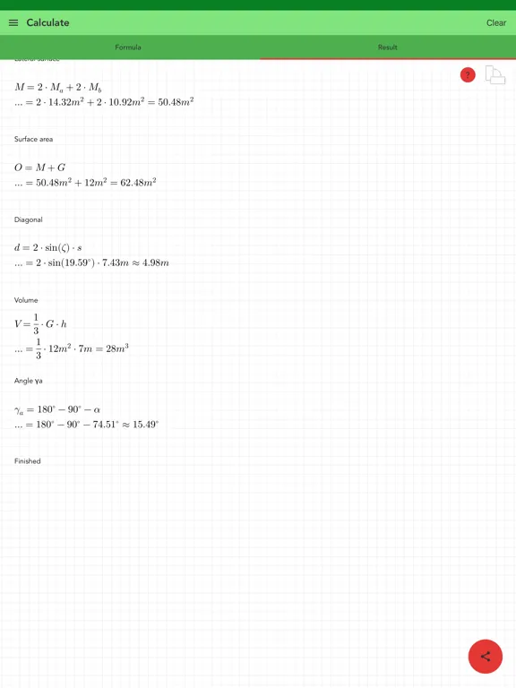 Pyramid Calculator Pro iPad  Screenshots
