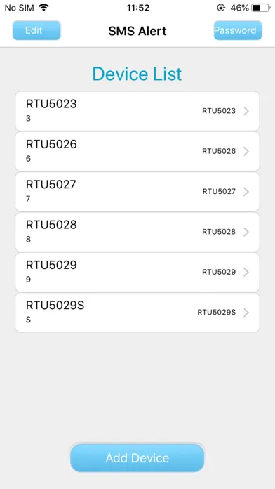 SMS Alert Screenshots
