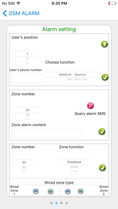 Zrzuty ekranu GSM 3G Touch Keypad Alarm System