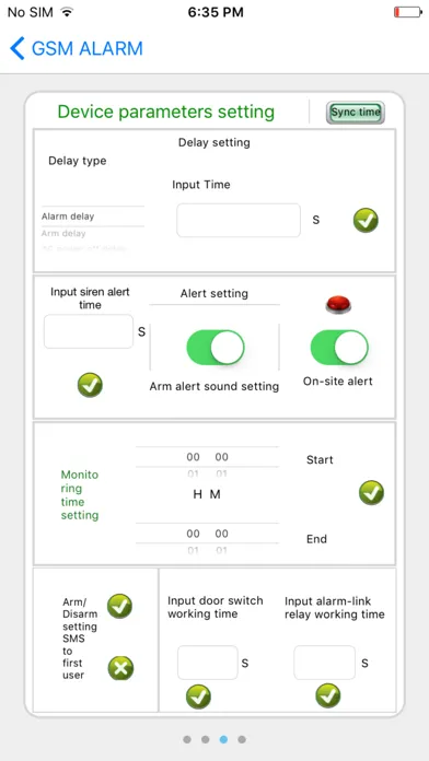 Zrzuty ekranu GSM 3G Touch Keypad Alarm System