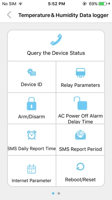 Screenshot di Temperature&Humidity Data logger