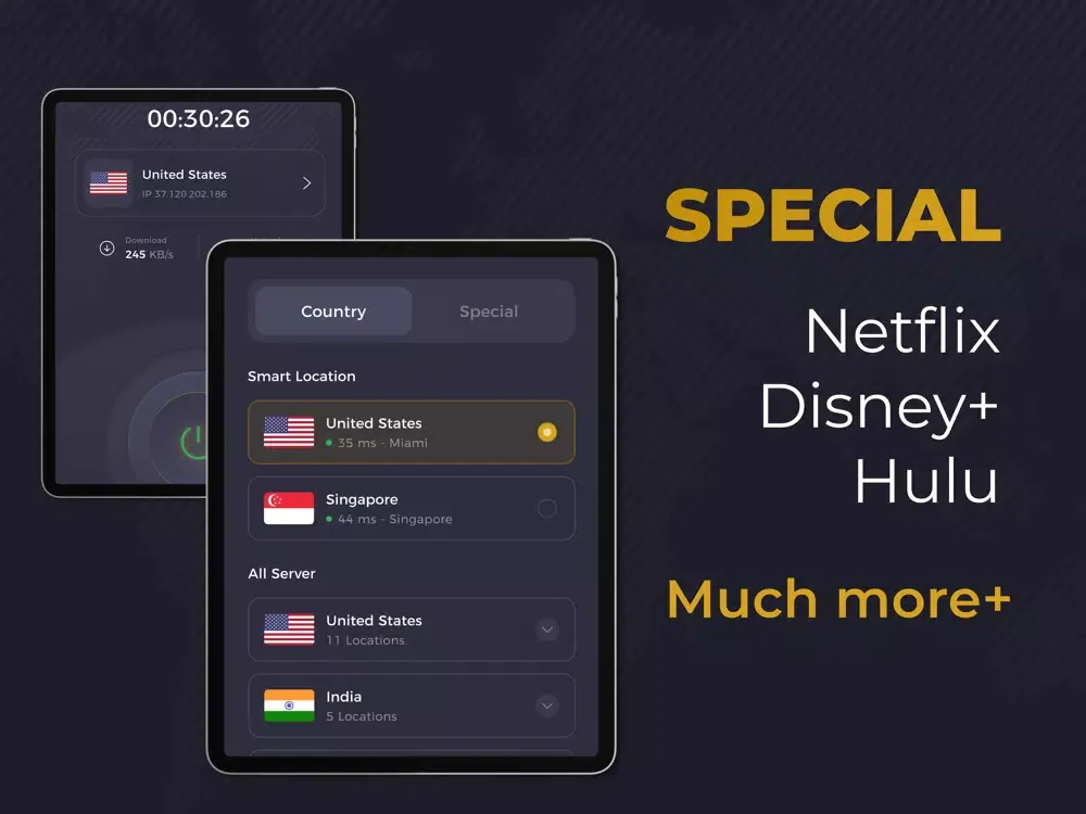 Capturas de tela do Fox VPN - Fast & Secure Proxy iPad 