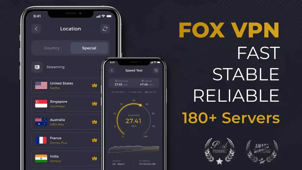 Capturas de tela do Fox VPN - Fast & Secure Proxy