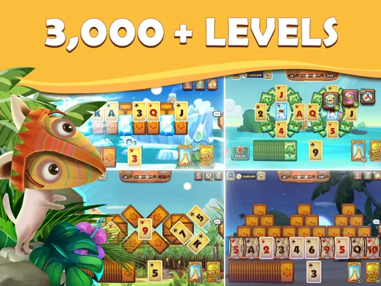 Capturas de pantalla de Tiki Solitaire TriPeaks iPad 