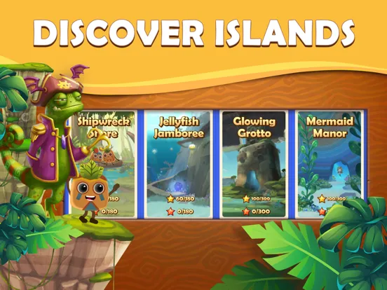 Capturas de pantalla de Tiki Solitaire TriPeaks iPad 