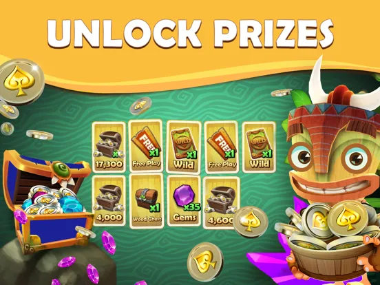 Capturas de pantalla de Tiki Solitaire TriPeaks iPad 