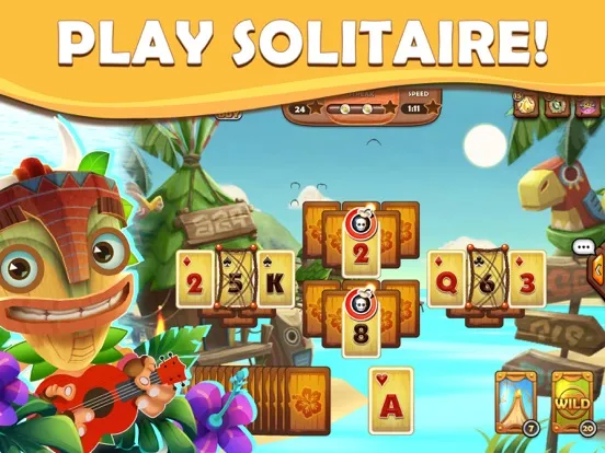 Capturas de pantalla de Tiki Solitaire TriPeaks iPad 