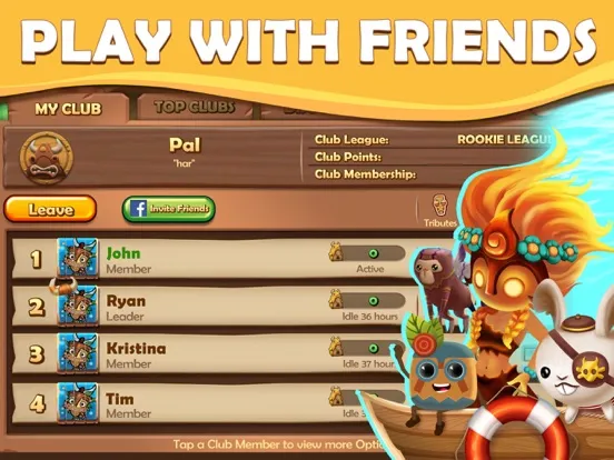 Capturas de pantalla de Tiki Solitaire TriPeaks iPad 