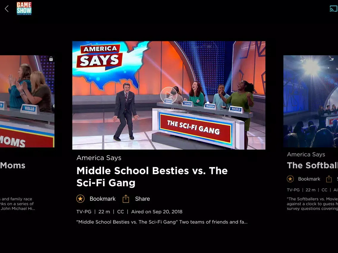 Game Show Network iPad  Ekran Görüntüleri