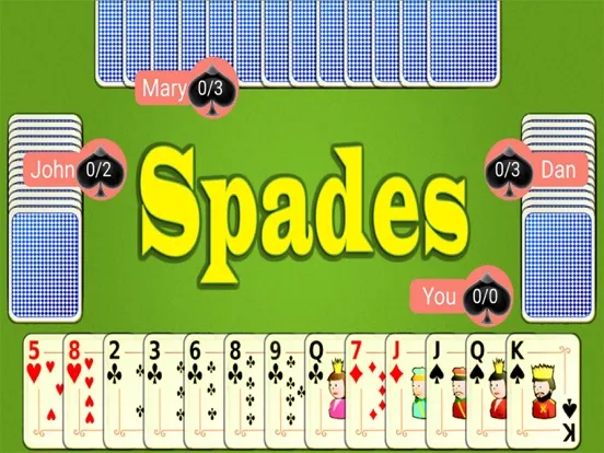 Ảnh chụp màn hình của Spades Mobile iPad 