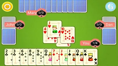 Ảnh chụp màn hình của Spades Mobile