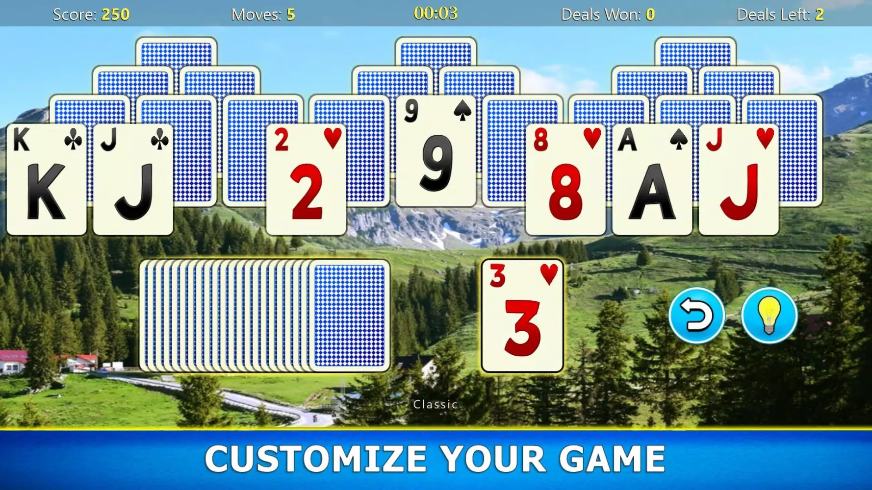 Ảnh chụp màn hình của TriPeaks Solitaire Mobile