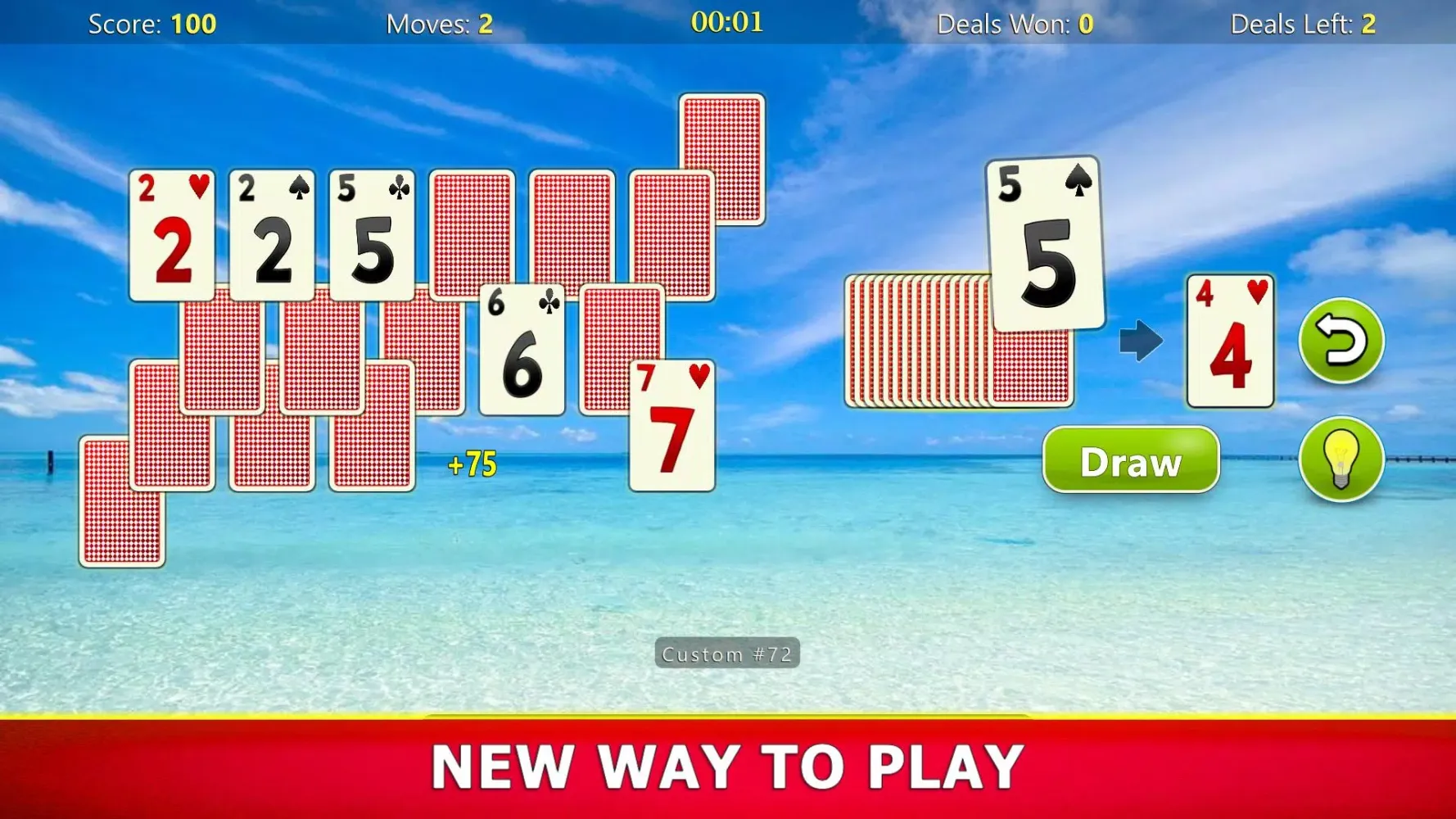 Ảnh chụp màn hình của TriPeaks Solitaire Mobile
