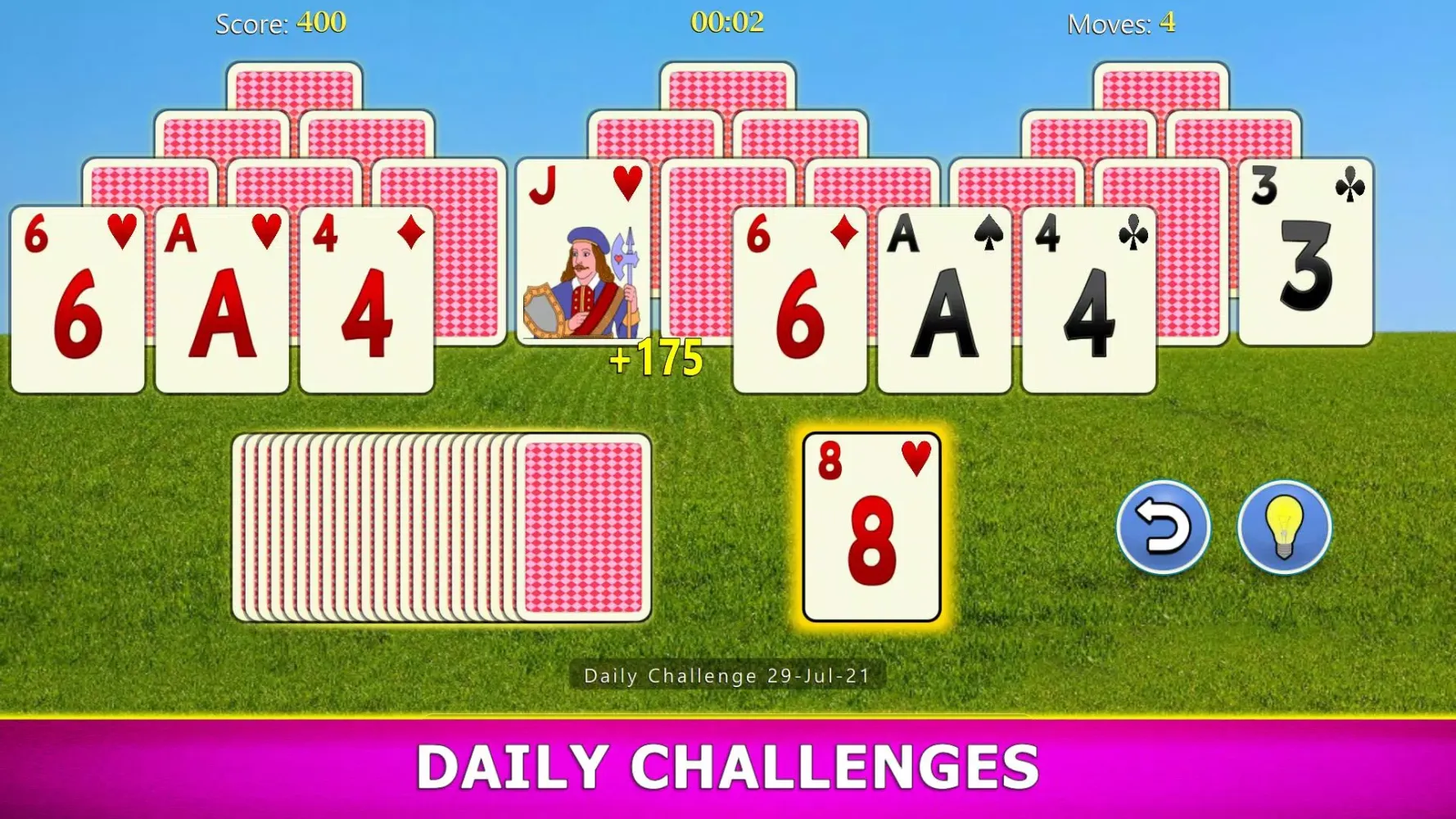 Ảnh chụp màn hình của TriPeaks Solitaire Mobile